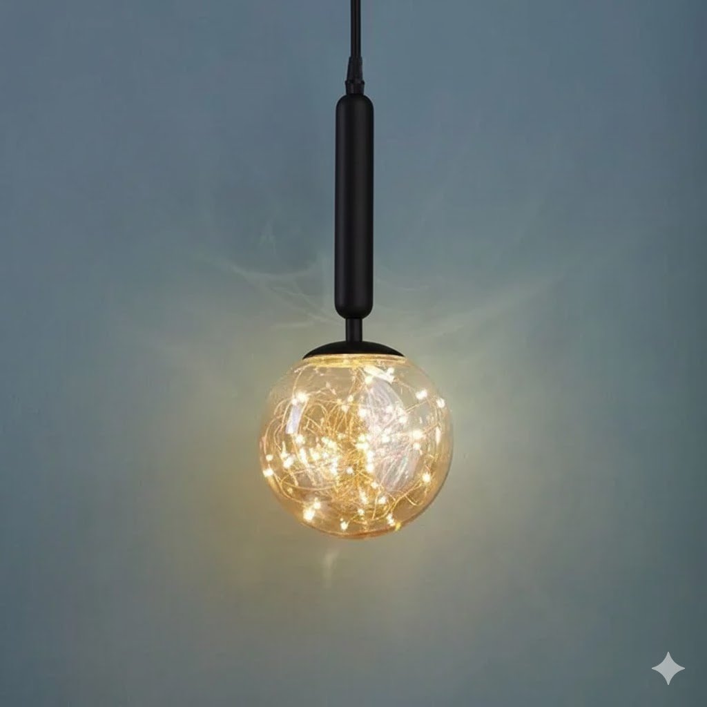 معلقه دائري- ليد أسود (code:664)