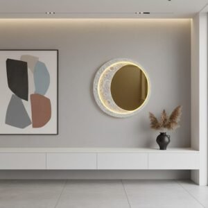 مرايا شكل هلال فايبر جلاس (code:327)