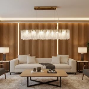 نجفه زجاج شرائح ابيض مشبح (code:545)