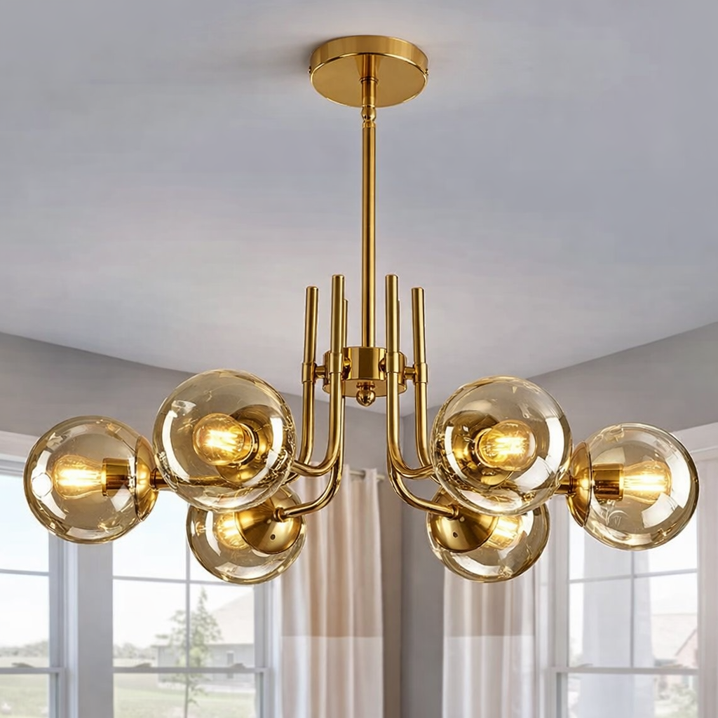 نجفه 6 دراع فاميه - ذهبي لامع - (code:932)