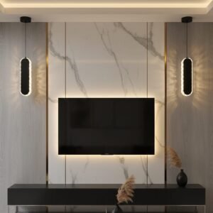 معلقه ليد كريستال اسود (code:945)