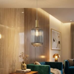 معلقه بيضاوي ذهبي لامع - (code:704)