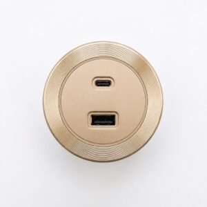 فيشة USB\TYPE- C-لون champagne gold (code:1566)